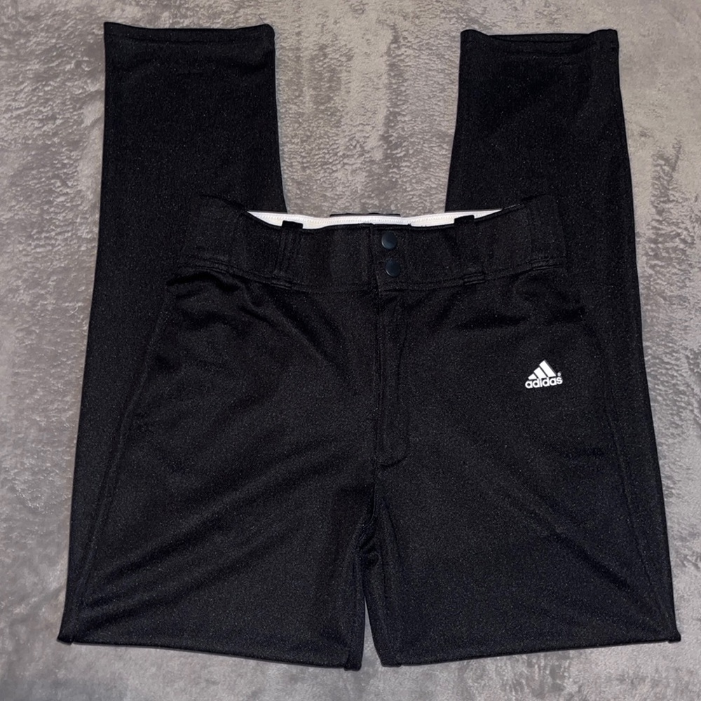 adidas Boys' Triple Stripe Open Bottom Baseball Pants